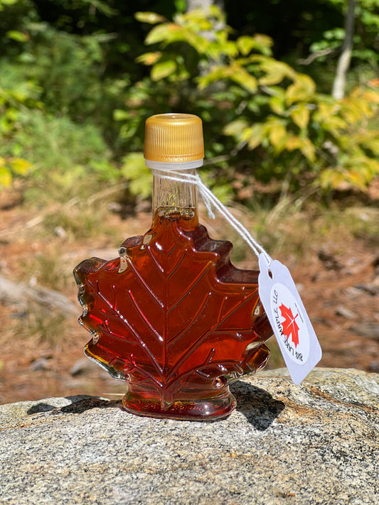 Pure NH Maple Syrup in Glass Leaf (1.7oz)